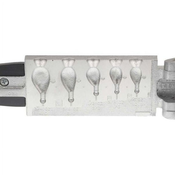 Do-it Flat Head Jig Mold, Size 1/4, 3/8, 1/2, 5/8 and 3/4 oz.- JF-5-A - D1038