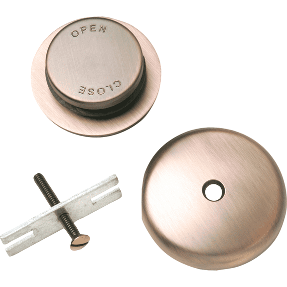 Do it Foot Lok Stop Bath Drain Trim Kit - Single Pack  Standard US Plumbing Rough-In, Drop-In Replacement