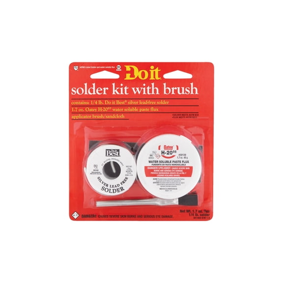 Do it H-205 Flux/Lead-Free Solder Kit - Single Pack  Residential Use, Standard Application