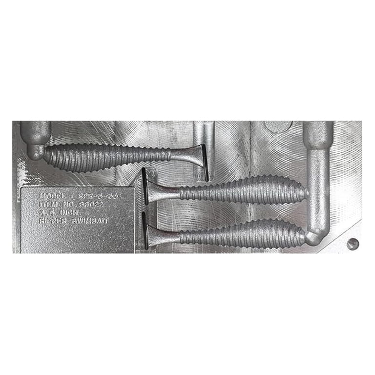 cast your own fishing lure molds FatFish V22-2C Bait Mold Soft Plastiс Making Injection Mold for Do-It Lures 4