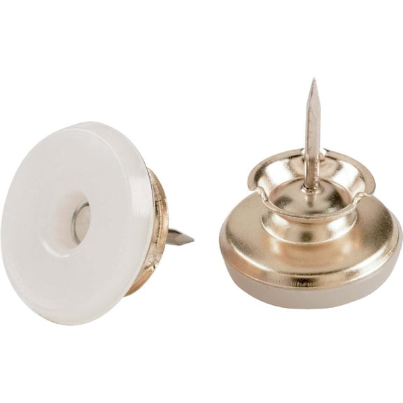 Do it Nail-on Swivel 1 In. Brass Swivel Furniture Glide (4-Pack) 210056