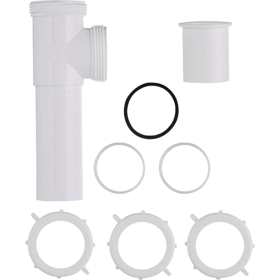 Do it PVC End Outlet Tee And Tailpiece - Pack of 2