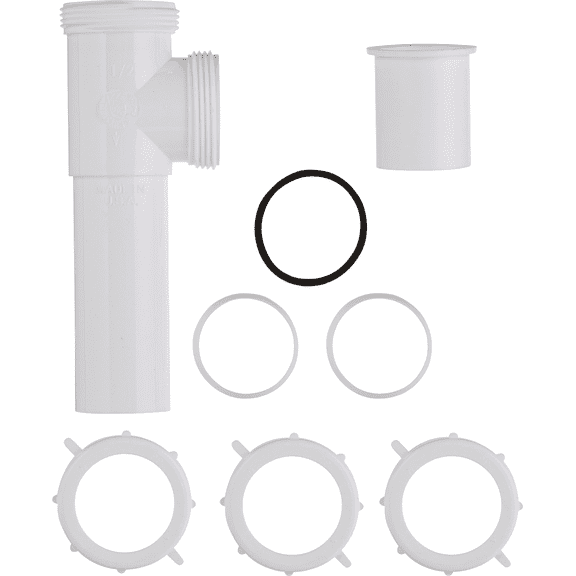 Do it PVC End Outlet Tee And Tailpiece - Pack of 4 Indoor & Outdoor Use, NEC-Compliant