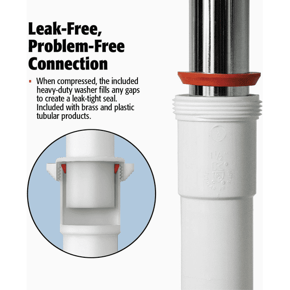 Do it Plastic P-Trap Less Marvel Connector - Pack of 12 Standard US Plumbing Rough-In, Drop-In Replacement