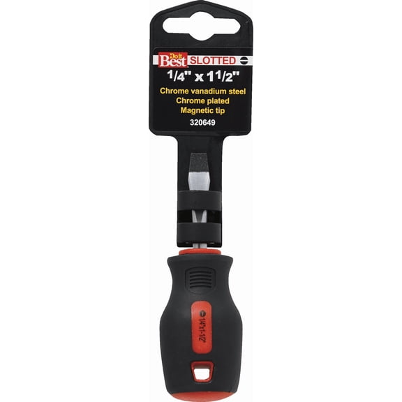 Do it Slotted Screwdriver - Pack of 12 Heavy-Duty Construction, Professional Use