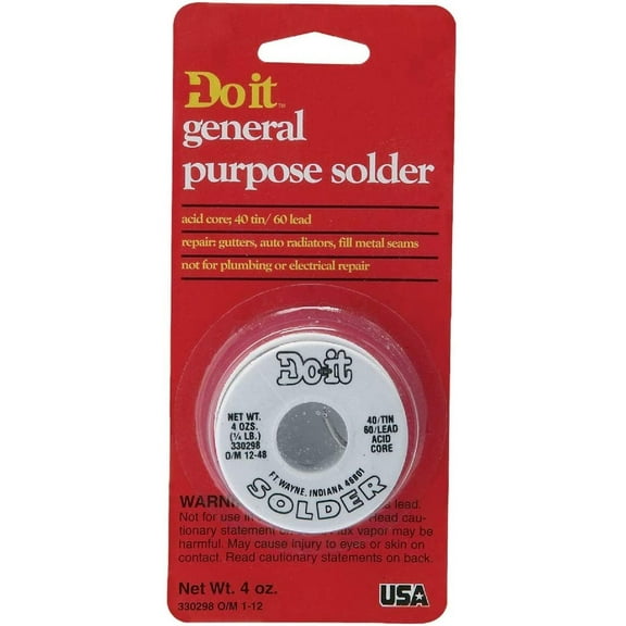 Oatey Solder It Acid Core Solder - Pipe Solder - 4 Oz.