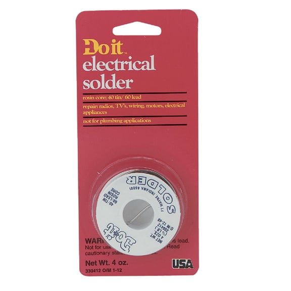 Oatey Solder Rosin Core Lead Free Pipe Solder - 4 oz.
