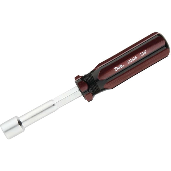 Do it Best Tools Nut Driver 7/16 In. Solid Shank - Rust Resistant - 1 Piece, Silver