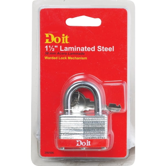 Master Lock Warded Steel Padlock - Keyed Lock, Ward Padlocks Key