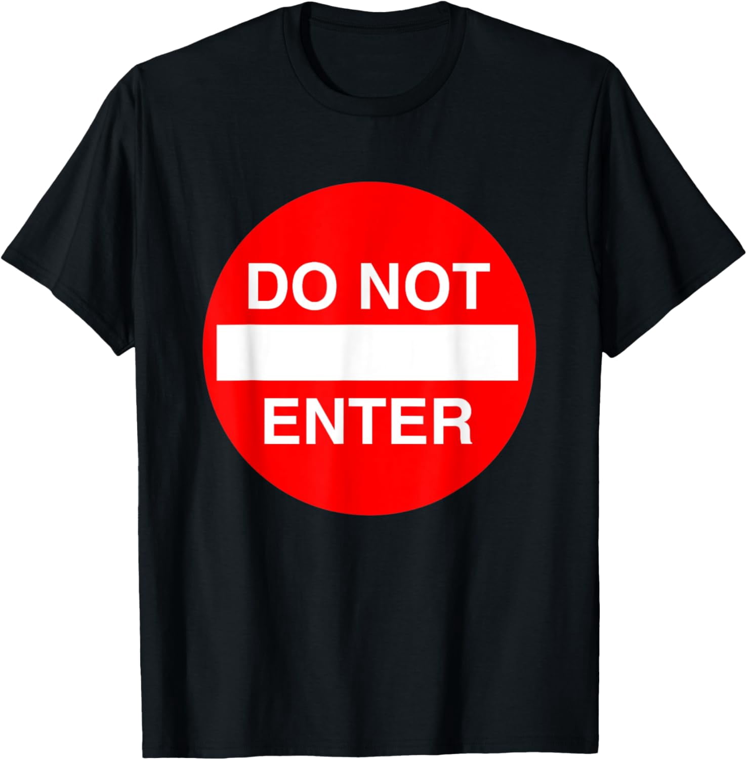 Do not enter symbol Costume T-Shirt men and women can wear, black ...