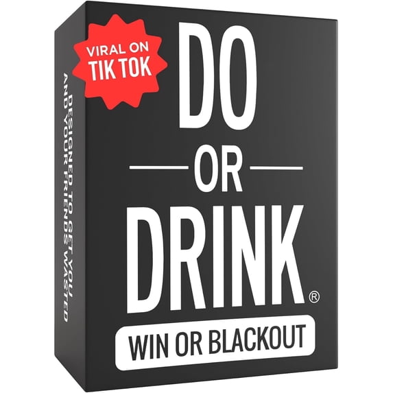 Do or Drink Win or Blackout Card Games Drinking Games for Adults Fun Party Games for Game Night