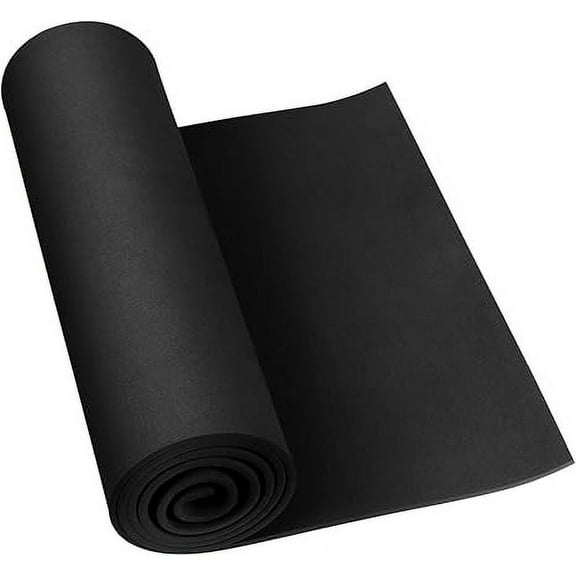 Large 5mm EVA Foam Roll, Black Foam Sheet for Halloween Craft& Costume, 59"x13.9" Foam for Cosplay, Art, DIY Project with High Density 86kg/m3 (5mm Black)