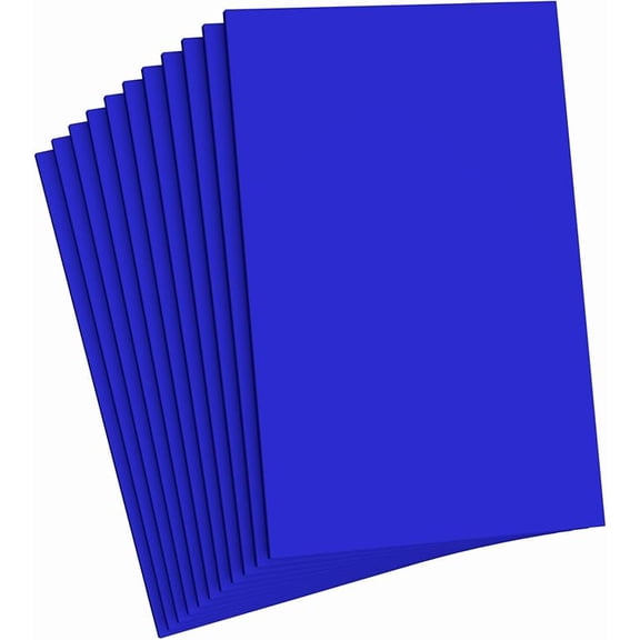 Do²ping Dark Blue Foam Sheets Crafts, 8.5x5.5 Inch Eva Color Craft Foam Paper for Crafts Project Classroom Scrapbook DIY Cosplay (Dark Blue-10 Sheets)