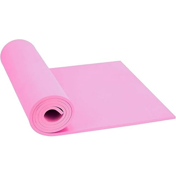 Do²ping Pink Eva Foam Sheets for Craft, 6mm Thick 49"x13.9" Eva Foam Roll High Density 86kg/m3 for Cosplay Supplies, DIY, Cards Making,School