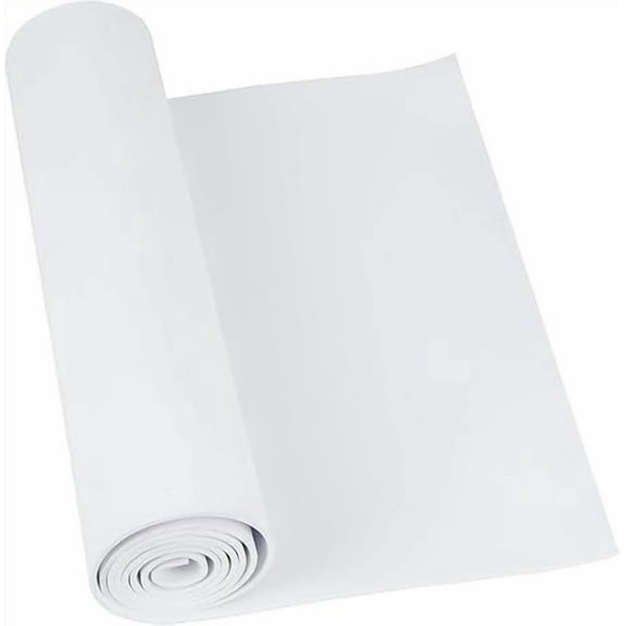 White EVA Foam Sheet(1-10mm Thick), 1mm Foam for Cosplay Supplies, 49"x13.5" Craft Foam for Art/Halloween Costumes/DIY Project with High Density 86kg/m3
