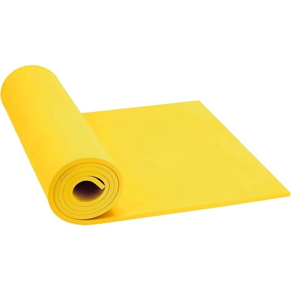 Do²ping Halloween Yellow Eva Foam Sheets for Craft, 2mm Thick 49"x13.5" Eva Foam Roll High Density 86kg/m3 for Cosplay Supplies, DIY, Cards Making,School