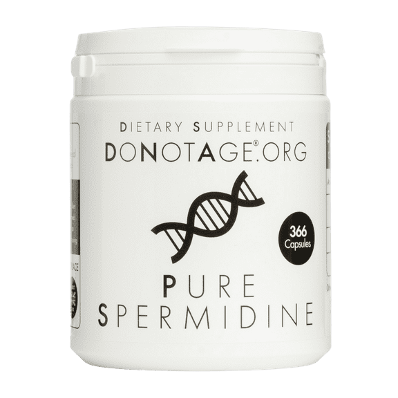 DoNotAge Pure Spermidine 366 Capsules - 8mg - Antioxidant, Anti-Aging, Vegan