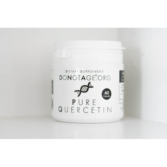 DoNotAge.org Pure Quercetin 30 capsules - 400mg - Antioxidant - Anti-Aging Supplement, Vegan