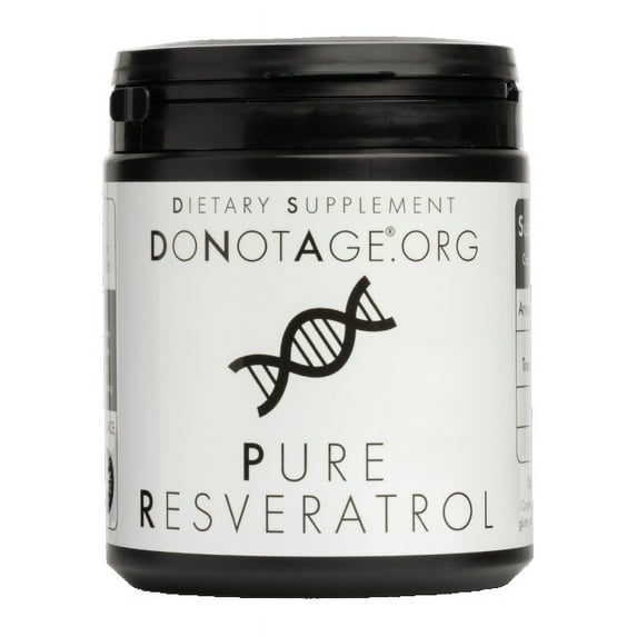 DoNotAge.org Pure Resveratrol 366 capsules - 500mg - Antioxidant - Anti-Aging Supplement, Vegan