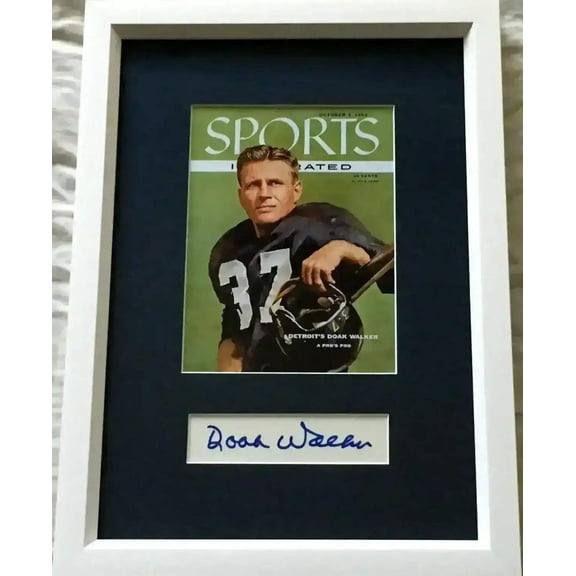 Doak Walker autograph framed Sports Illustrated cover JSA SMU Mustangs Detroit Lions