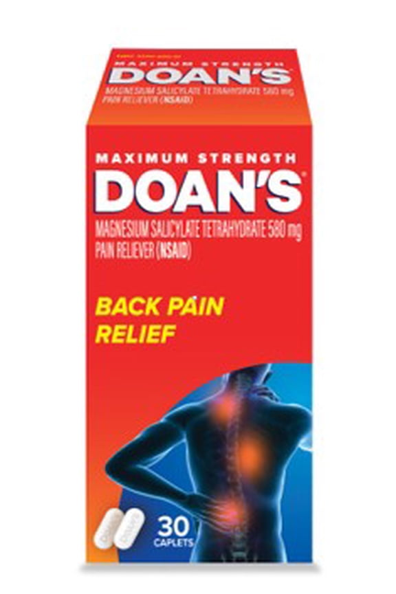 Maximum Strength Backache Pain Reliever Caplets, 30 Count