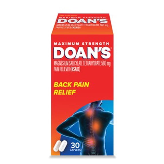 Doan's Maximum Strength Backache Pain Reliever Caplets, 30 Count