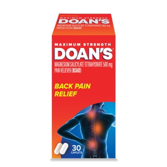 Doan's Maximum Strength Backache Pain Reliever, Caplets, 30 Count