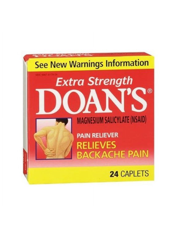 Doans Extra Strength Pain Reliever Caplets - 24 Ea