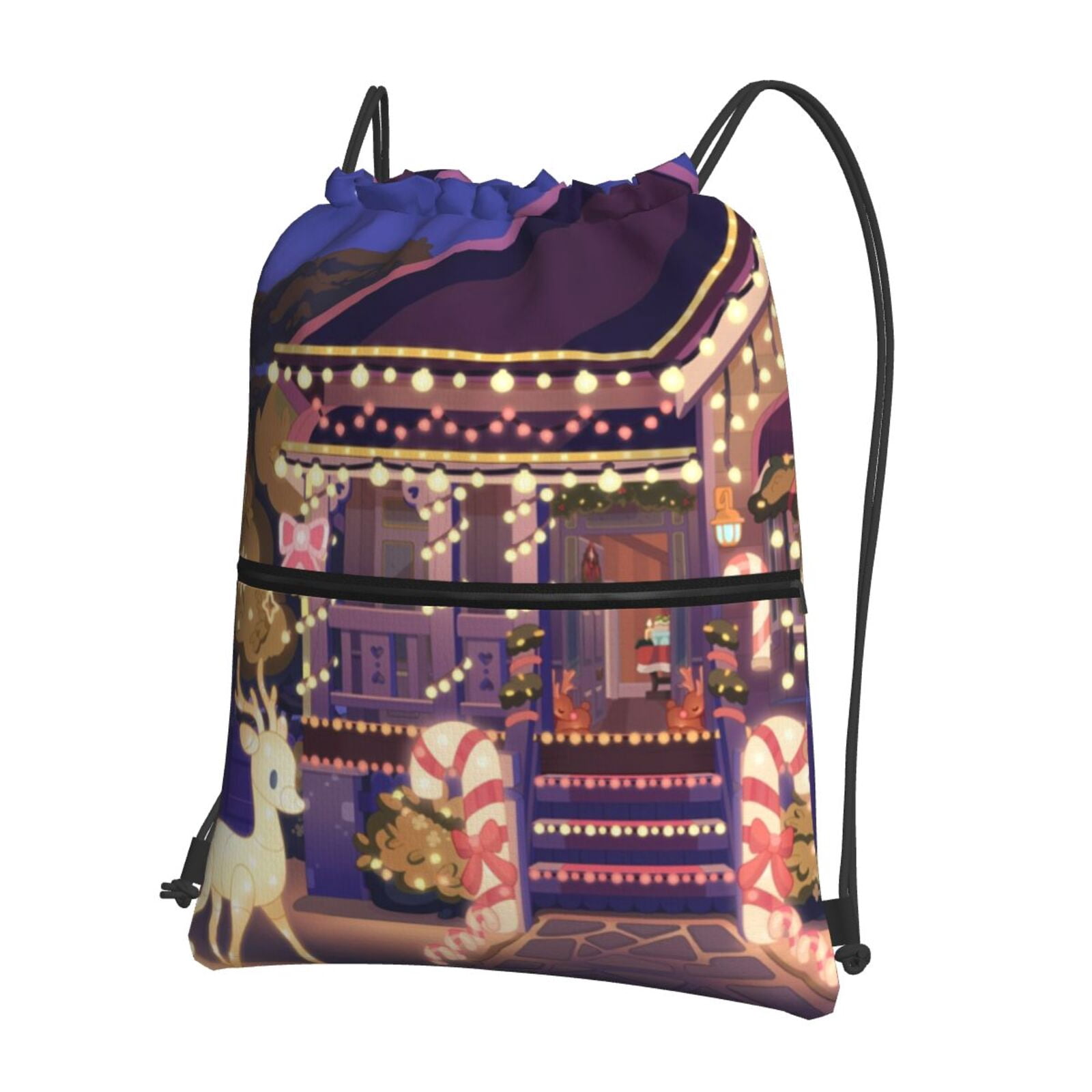 Drawstring Backpack/ Cotton Backpack/ Drawstring Bag/ Handmade Backpack/ Gym Bag/ Swim Bag Cats - View #9