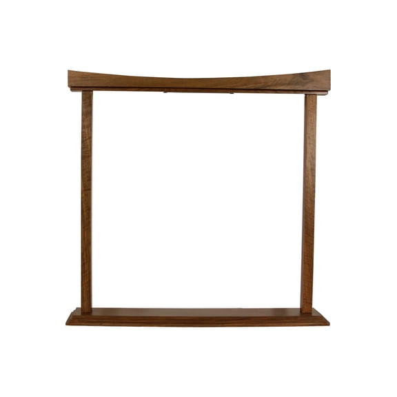 Dobani 22" Gong Stand - Curved Walnut