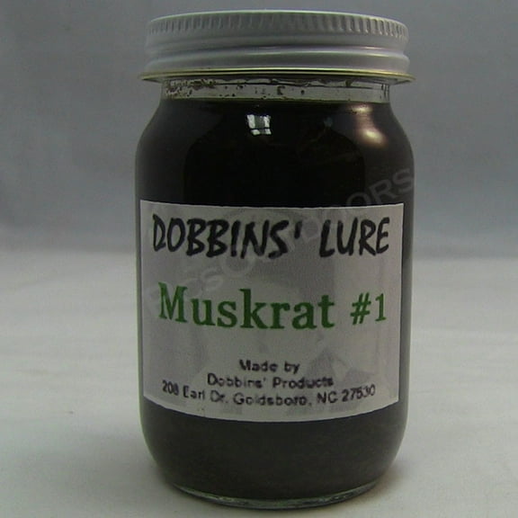 Dobbins Muskrat Lure #1 - This Dobbin's muskrat lure works great at muskrat pocket sets & muskrat baited sets 4 oz. Bottle