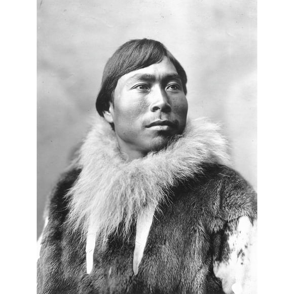 Dobbs Portrait Inuit Man 1903 Vintage Photo Extra Large XL Wall Art Poster Print
