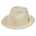 thumbnail image 1 of Dobbs Rosebud Milan Straw Fedora, Ivory, 7 5/8, 1 of 1