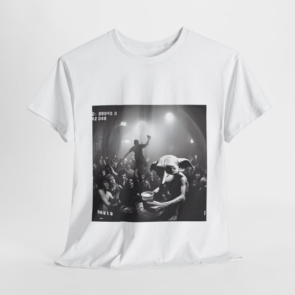 Dobby at the Party Harry Potter Unisex T-Shirt, White Color, Size L