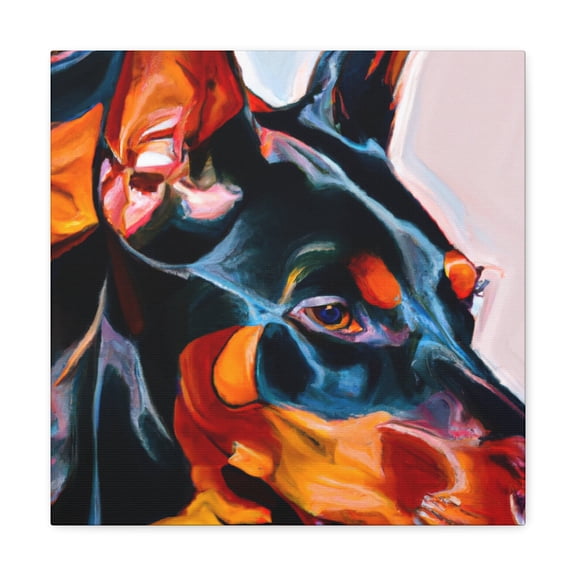 Doberman Ascension Monochrome - Canvas