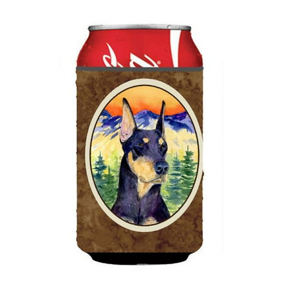 Doberman Can or Bottle Beverage Insulator Hugger