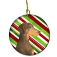 thumbnail image 1 of Doberman Candy Cane Holiday Christmas Ceramic Ornament, 1 of 1