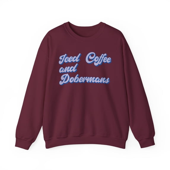Doberman Dog Mom Dad Sweatshirt Gifts Crew Neck Shirt Long Sleeve Unisex