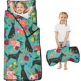 thumbnail image 1 of Doberman Dog Pattern with Pioneer Flower Toddler Nap Mats for Kids Preschool,Sleeping Mat Bag or Kids,Toddler Sleeping Bag,Toddler Nap Mat or Daycare, 1 of 6