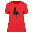 thumbnail image 1 of Doberman Dog Standing T-Shirt Women -Image by Shutterstock, Female Small, 1 of 2