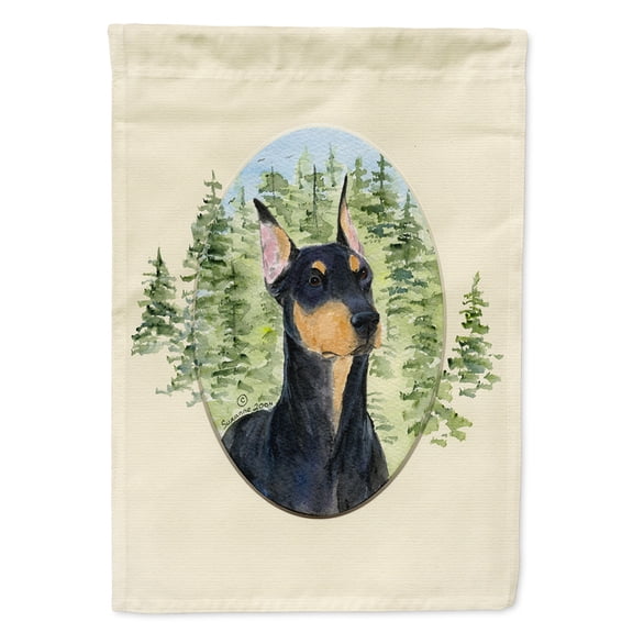Doberman Garden Flag