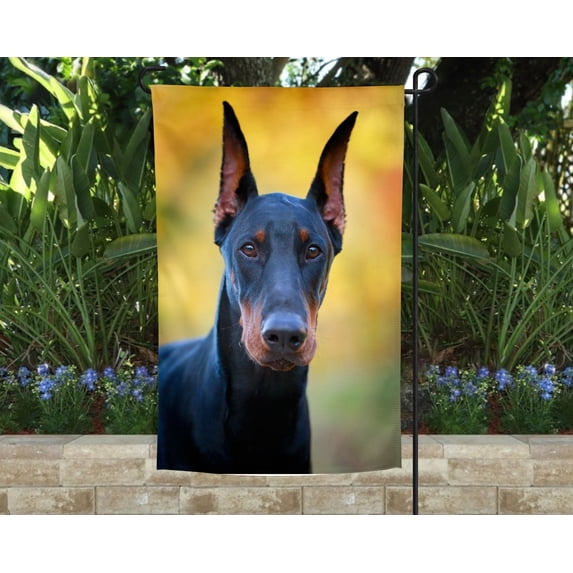 Doberman Garden Flag