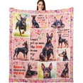 thumbnail image 1 of Doberman Gifts Doberman Pinscher Blankets 50"X60" Dog Throw Blanket for Dog Lovers Mom Dad Flannel Puppy Print Blanket for Couch Sofa Bed Car, 1 of 7