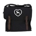 thumbnail image 1 of Doberman Heavyweight Canvas Medic Shoulder Bag in Black, 1 of 5