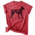 thumbnail image 1 of Doberman Mama T-shirt, Unisex Women's Shirt, Doberman Pinscher Owner, Best Dog Mom Gift, Heather Red, X-Large, 1 of 6