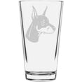 thumbnail image 1 of Doberman Pinscher Dobermann Dog Themed Etched All Purpose 16oz Libbey Pint Glass, 1 of 1