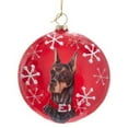 thumbnail image 1 of Doberman Pinscher Dog Christmas Disc Ornament 4 inch D3698DB New, 1 of 1
