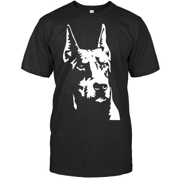 Doberman Pinscher Dog Graphic Design Everyday Casual T-Shirt