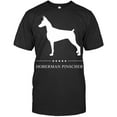 Doberman Pinscher Dog White Silhouette Pullover Doberman T Shirt