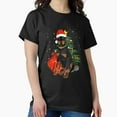 thumbnail image 1 of Doberman Pinscher Dog With St. Nick Hat And Xmas Tree Pet Lover Holiday G14562 Unisex T-Shirt, Up to Size 5XL, 1 of 2